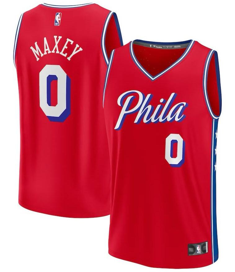 Philadelphia 76ers Tyrese Maxey Jersey