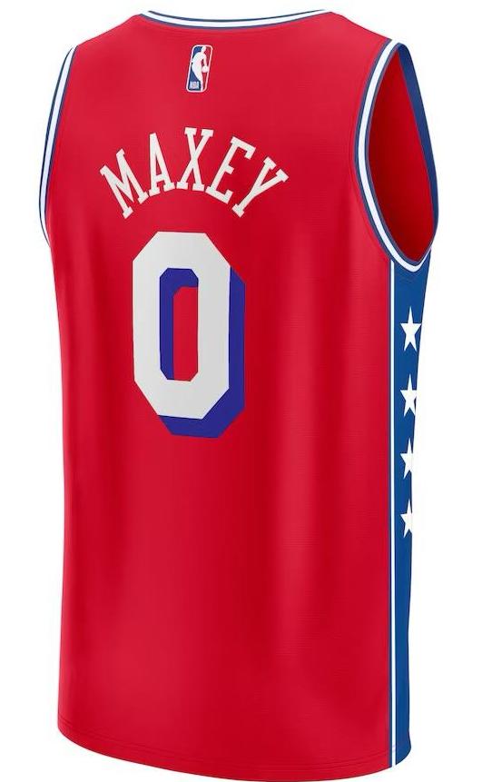 Philadelphia 76ers Tyrese Maxey Jersey