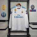 Camisa Retrô Real Madrid 2017 Manga Longa - Com Patch UCL
