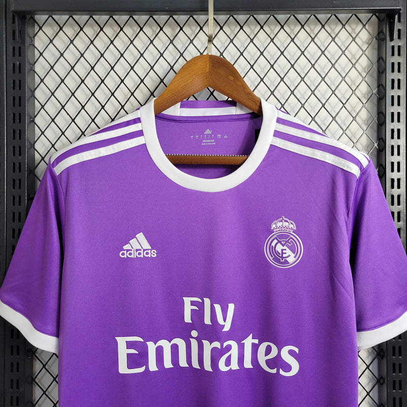 Camisa Retrô Real Madrid Away 2017 - Com Patch UCL
