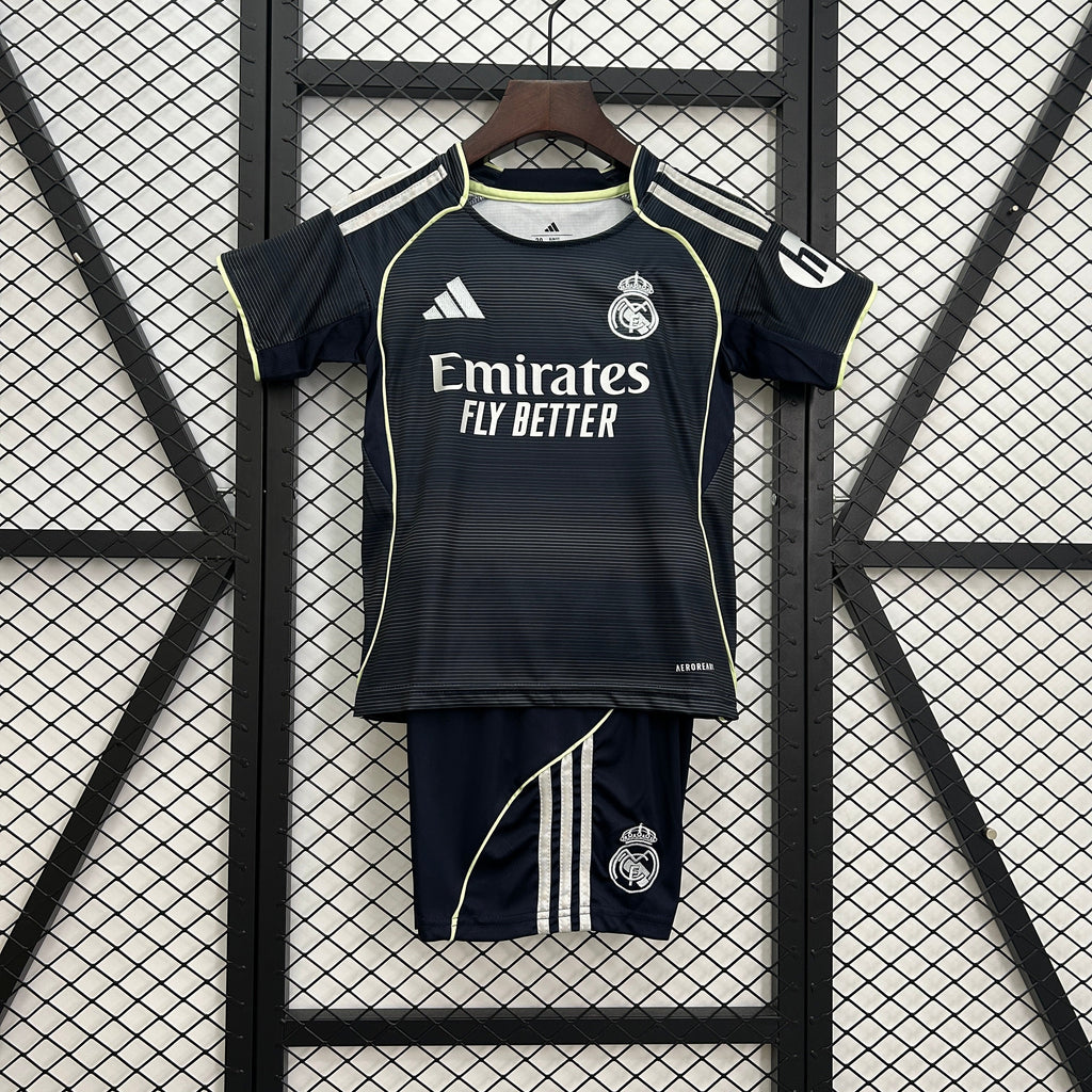 Uniforme Real Madrid Fora 2025/26 - Infantil