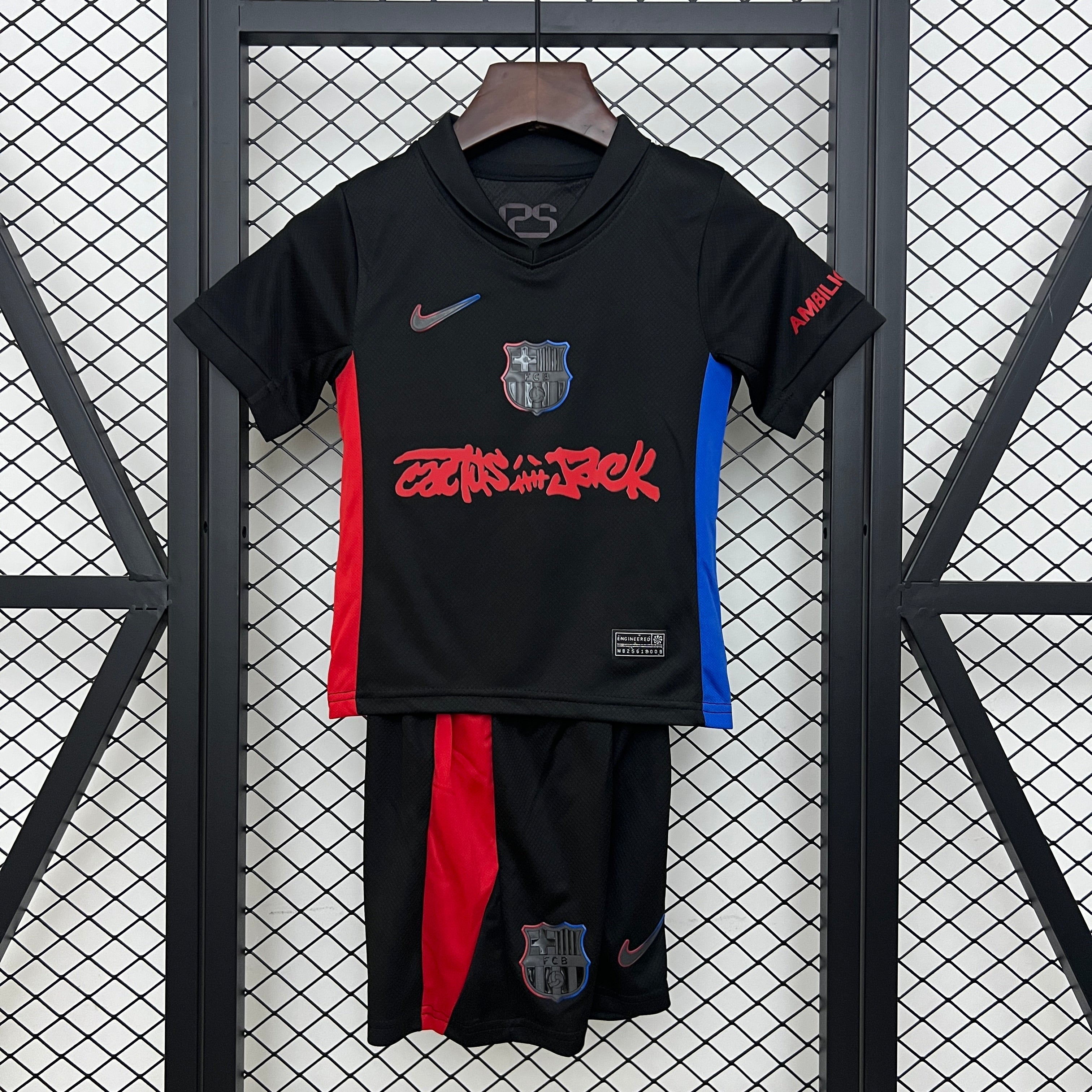 Kit FC Barcelona Travis Scott CACTUS JACK - Infantil