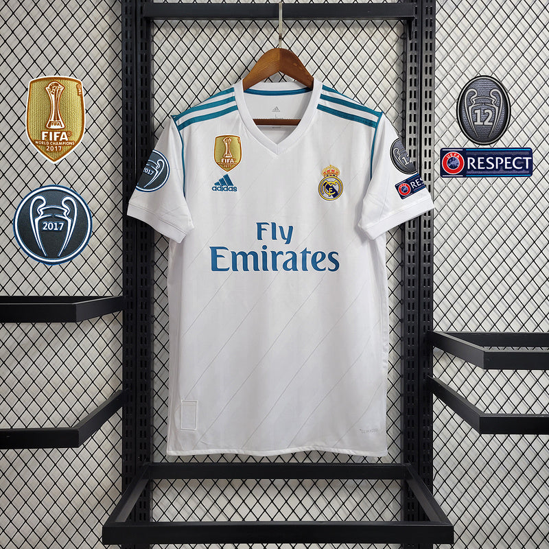 Camisa Retrô Real Madrid Away 2017 - Com Patch UCL