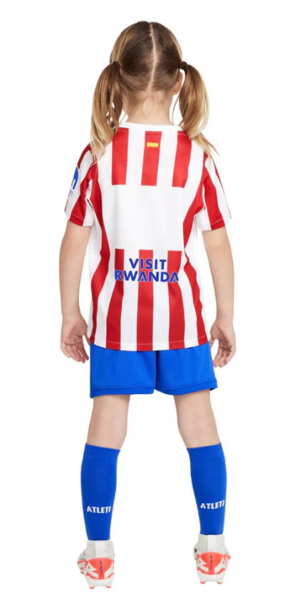 Kit Atletico de Madrid Casa 2025/26 - Infantil (com Meias)