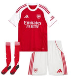 Camisa do Arsenal Casa 2025/26 - Infantil (com Meias)