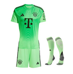 Kit de Goleiro Bayern de Munique 2025/26 - Infantil (com Meias)