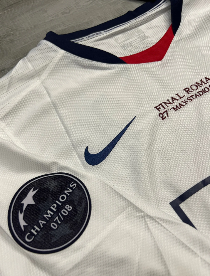 Manchester United Retro Langarm-Trikot 2008 – Mit UCL Patch