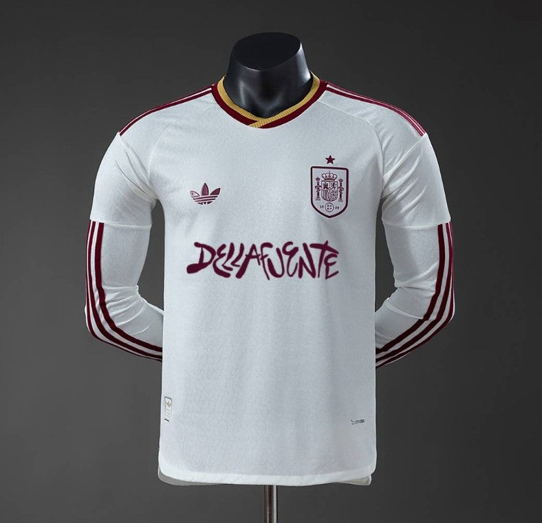 Spain x Dellafuente 2026/27 Long Sleeve Shirt - Player Version