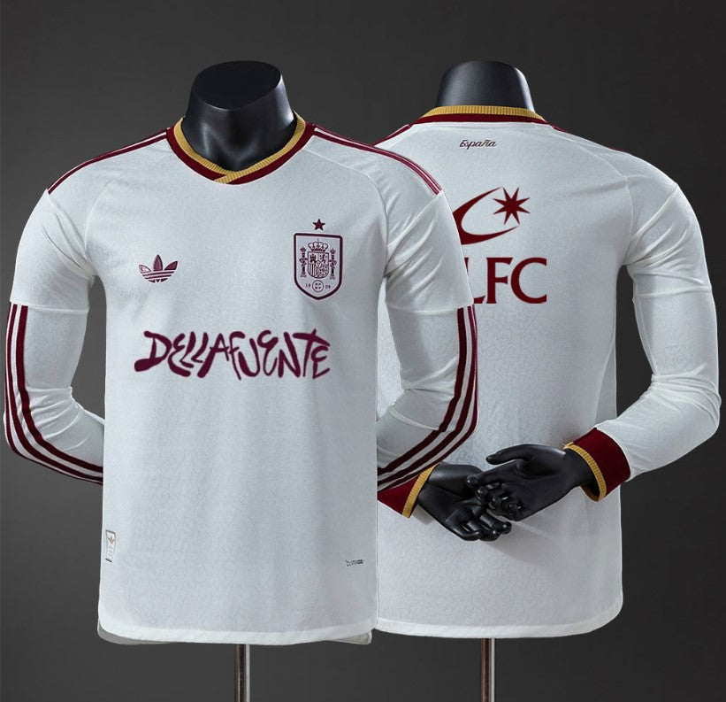 Spain x Dellafuente 2026/27 Long Sleeve Shirt - Player Version
