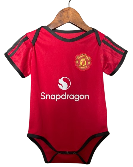 Body para bebê Manchester United Home 2025/26