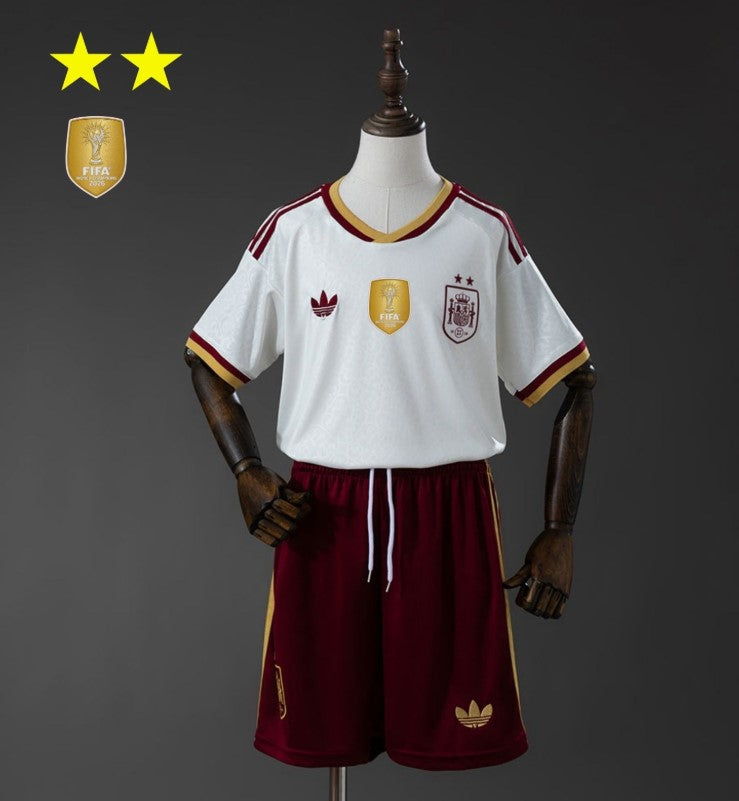 Spain Away 2026/27 Kit - Kids - FIFA 2026 Champion ⭐⭐ - With Patch