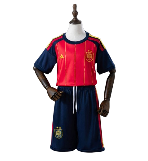 Spain Home 2026/27 Kit - Kids - FIFA 2026 Champion ⭐⭐