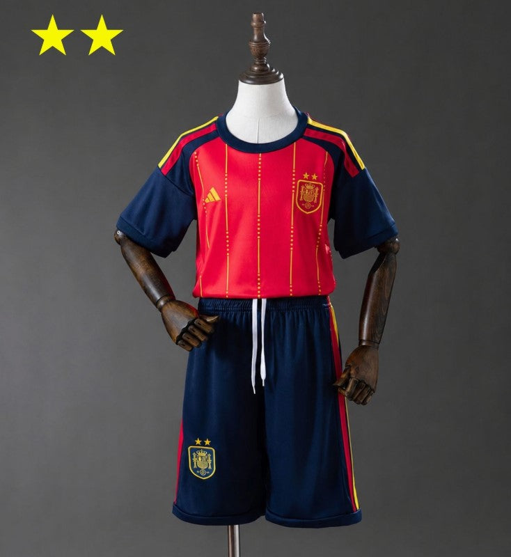 Spain Home 2026/27 Kit - Kids - FIFA 2026 Champion ⭐⭐