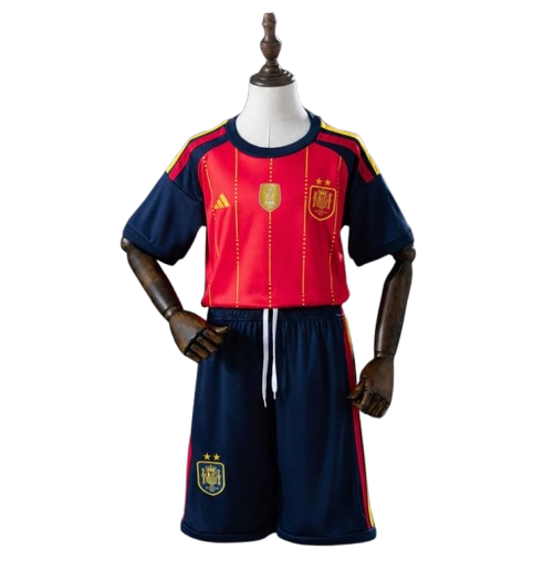 Spain Home 2026/27 Kit - Kids -  FIFA 2026 Champion ⭐⭐ - With Patch