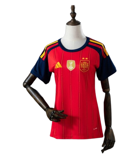 Spain Women's Shirt Home 2026/27 -  FIFA 2026 Champion ⭐⭐ - With Patch