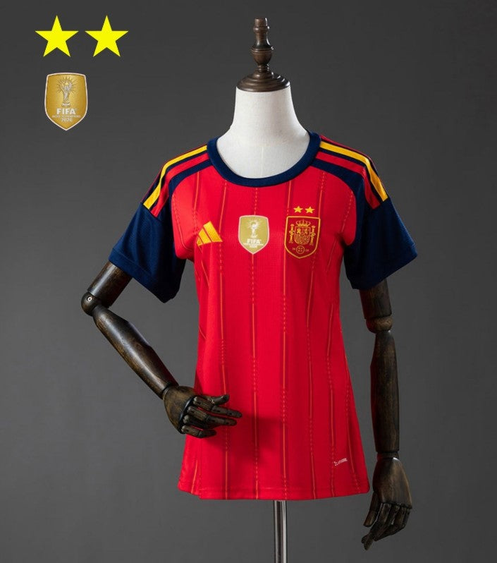 Spain Women's Shirt Home 2026/27 -  FIFA 2026 Champion ⭐⭐ - With Patch