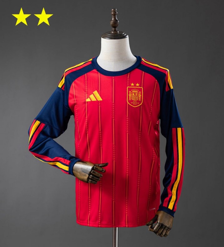 Spain Long Sleeve Shirt Home 26/27 -  FIFA 2026 Champion ⭐⭐