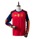 Spain Home Long Sleeve Shirt 2026/27 -  FIFA 2026 Champion ⭐⭐ - With Patch