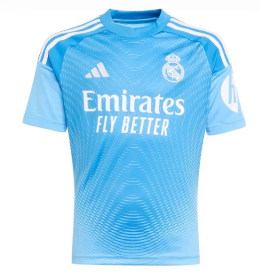 Kit de Goleiro Real Madrid 2025/26 - Infantil