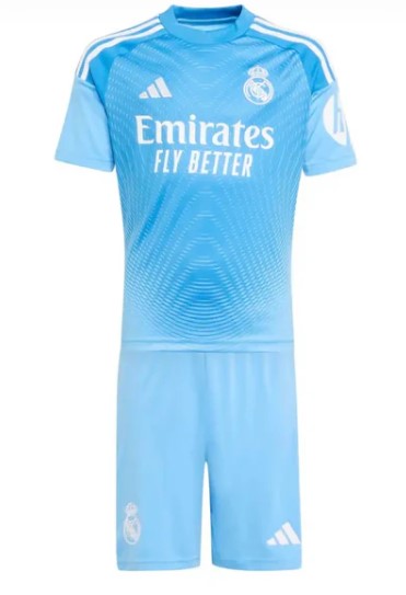 Kit de Goleiro Real Madrid 2025/26 - Infantil