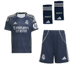 Kit Real Madrid Fora de Casa 2025/26 - Infantil (com Meias)