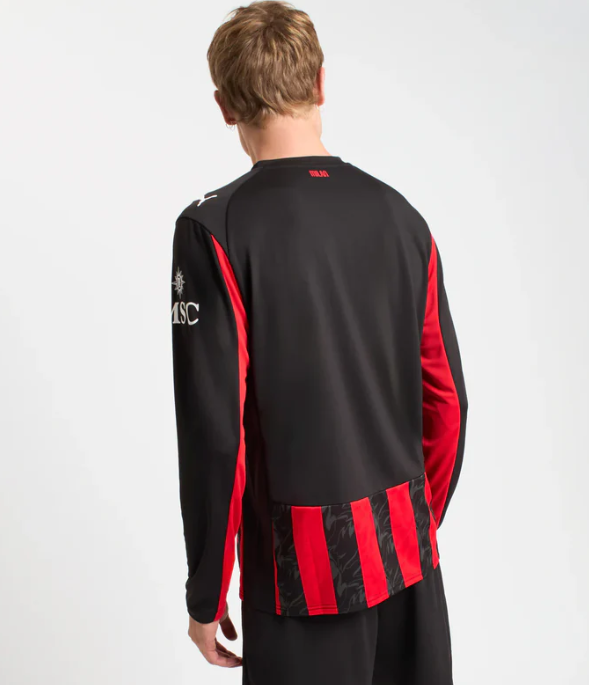 AC Milan Home Shirt 2025/26 - Long Sleeve