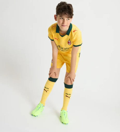 AC Milan Away 2025/26 Kit - Kids (with Socks)