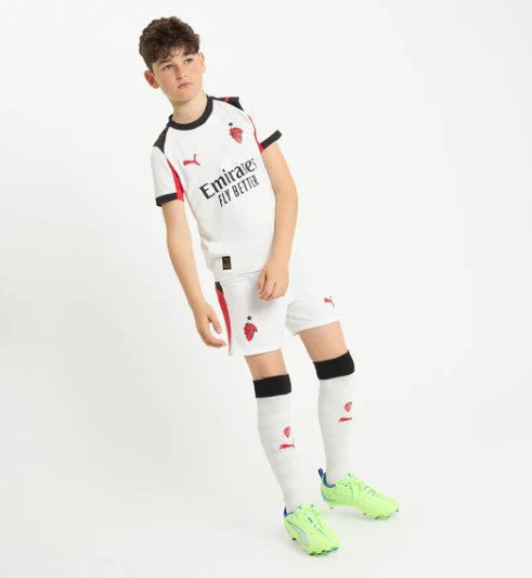 Camisa AC Milan Terceiro Uniforme 2025/26 - Infantil (com Meias)