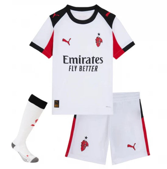 Camisa AC Milan Terceiro Uniforme 2025/26 - Infantil (com Meias)