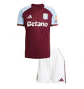 Kit Aston Villa Casa 2025/26 - Infantil