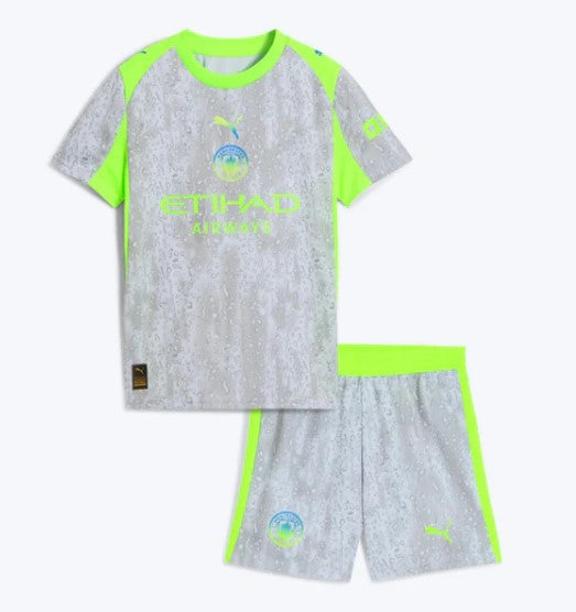 Manchester City Third 2025/26 Kit - Kids