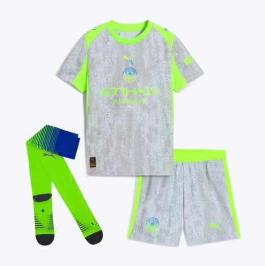 Manchester City Third 2025/26 Kit - Kids (with Socks)