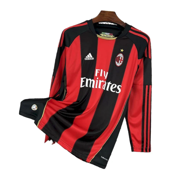 Camisa Retrô AC Milan 2010 - Manga Longa