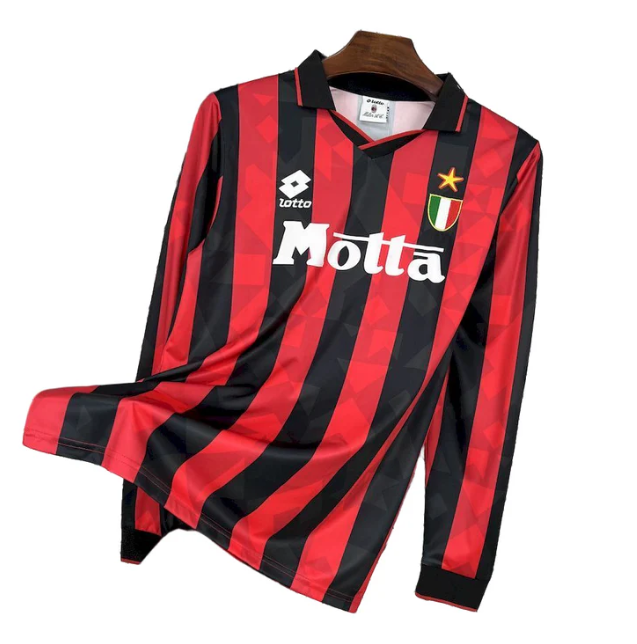 Camisa Retrô AC Milan 1993 - Manga Longa