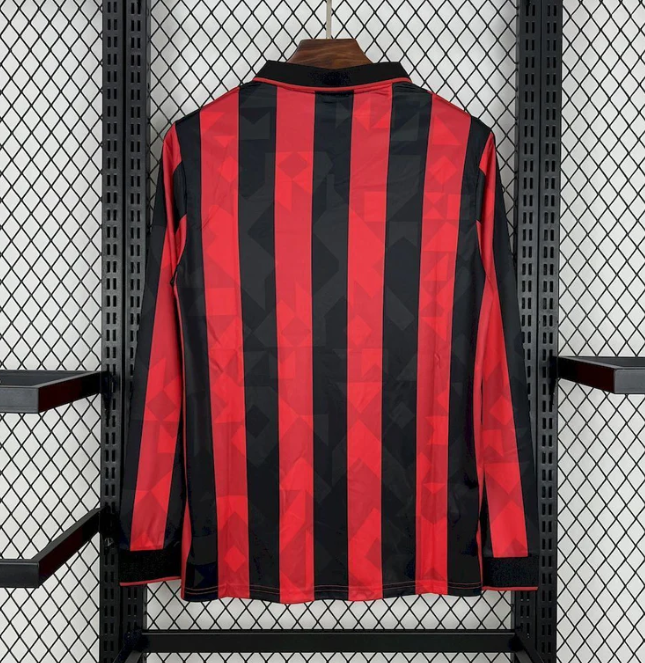 Camisa Retrô AC Milan 1993 - Manga Longa