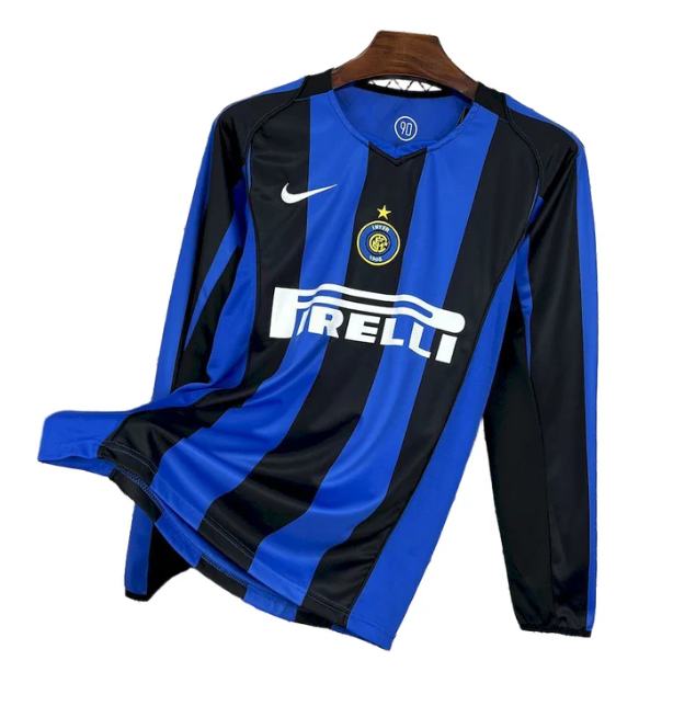 Camisa Retrô Inter de Milão 2004 - Manga Longa
