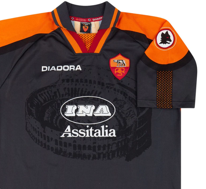 Camisa retrô AS Roma 1997