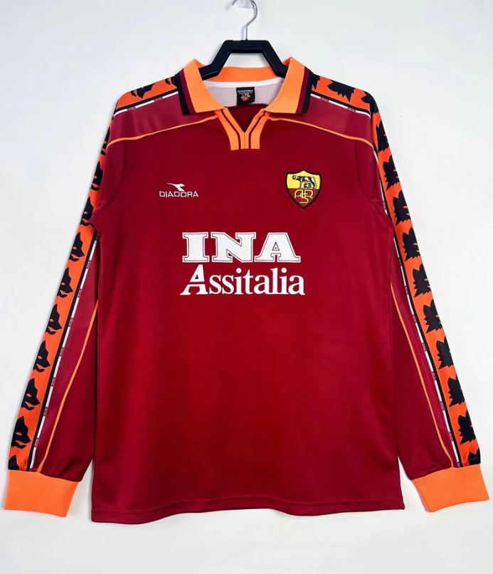 Camisa Retrô Roma 1998 - Manga Longa