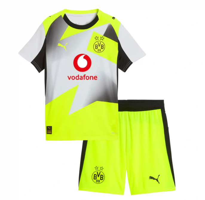Borussia Dortmund Away 2025/26 Kit - Kids