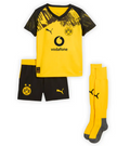 Uniforme Borussia Dortmund para casa 2025/26 - Infantil (com Meias)