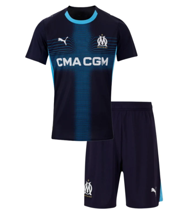 Olympique de Marseille Away 2025/26 Kit - Kids