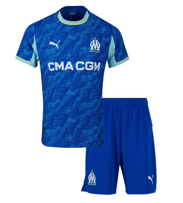 Kit Olympique de Marseille Terceiro 2025/26 - Infantil