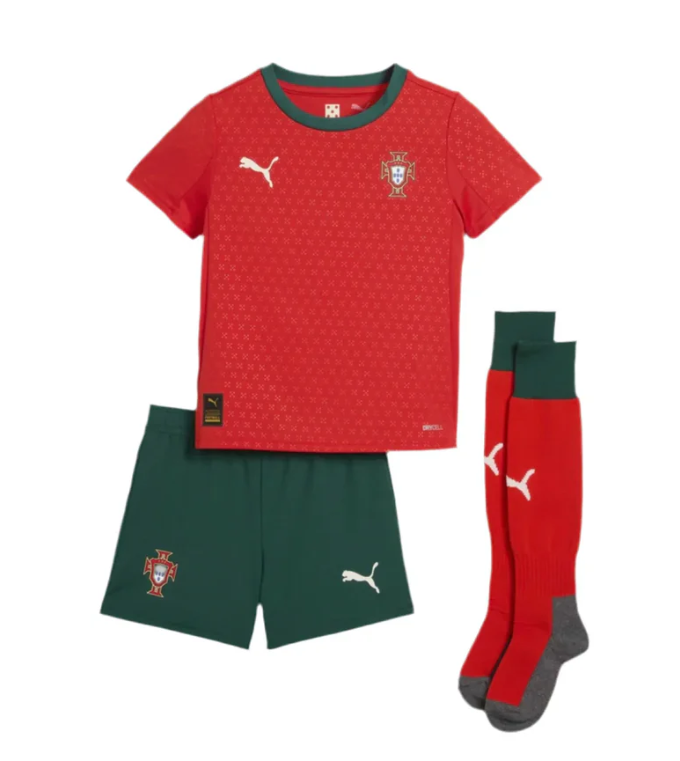 Uniforme Portugal Casa 2025/26 - Infantil (com Meias)