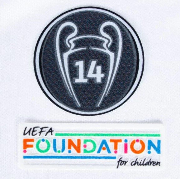 UCL 14-Time Winners Trophy Patch + UEFA Foundation Patch Set (Real Madrid) – 2022/2023