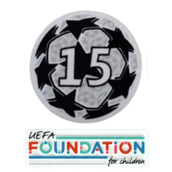 UCL 15-Time Winners Starball Patch + UEFA Foundation Patch Set – 2021/2022
