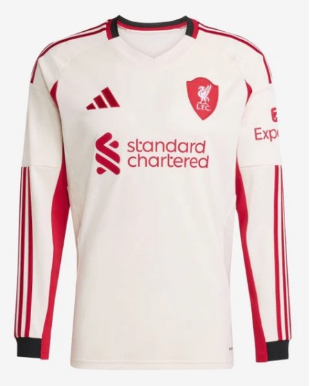 Liverpool Away Shirt 2025/26 - Long Sleeve