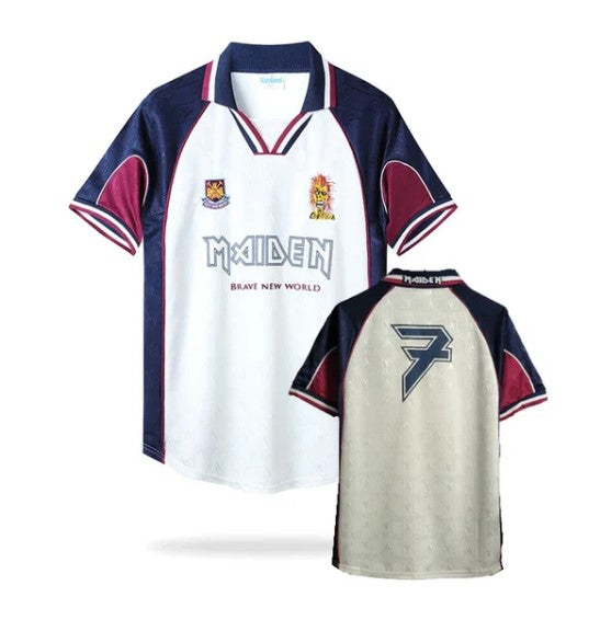 West Ham United Retro Shirt 1999 - Iron Maiden