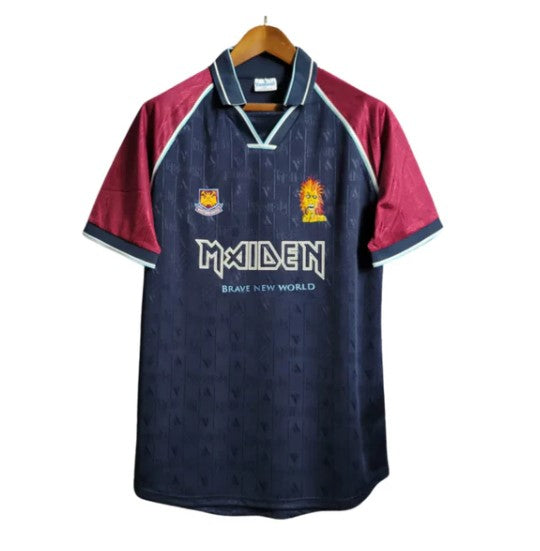 West Ham United Retro Shirt 1999 - Iron Maiden