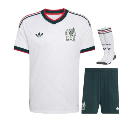 Kids' Mexico Away Shirt and Shorts 2026/27 - With Socks