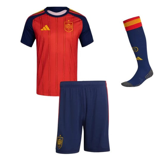 Kinder Trikot- und Hosen-Set Spanien Home 2026/27 - Mit Stutzen